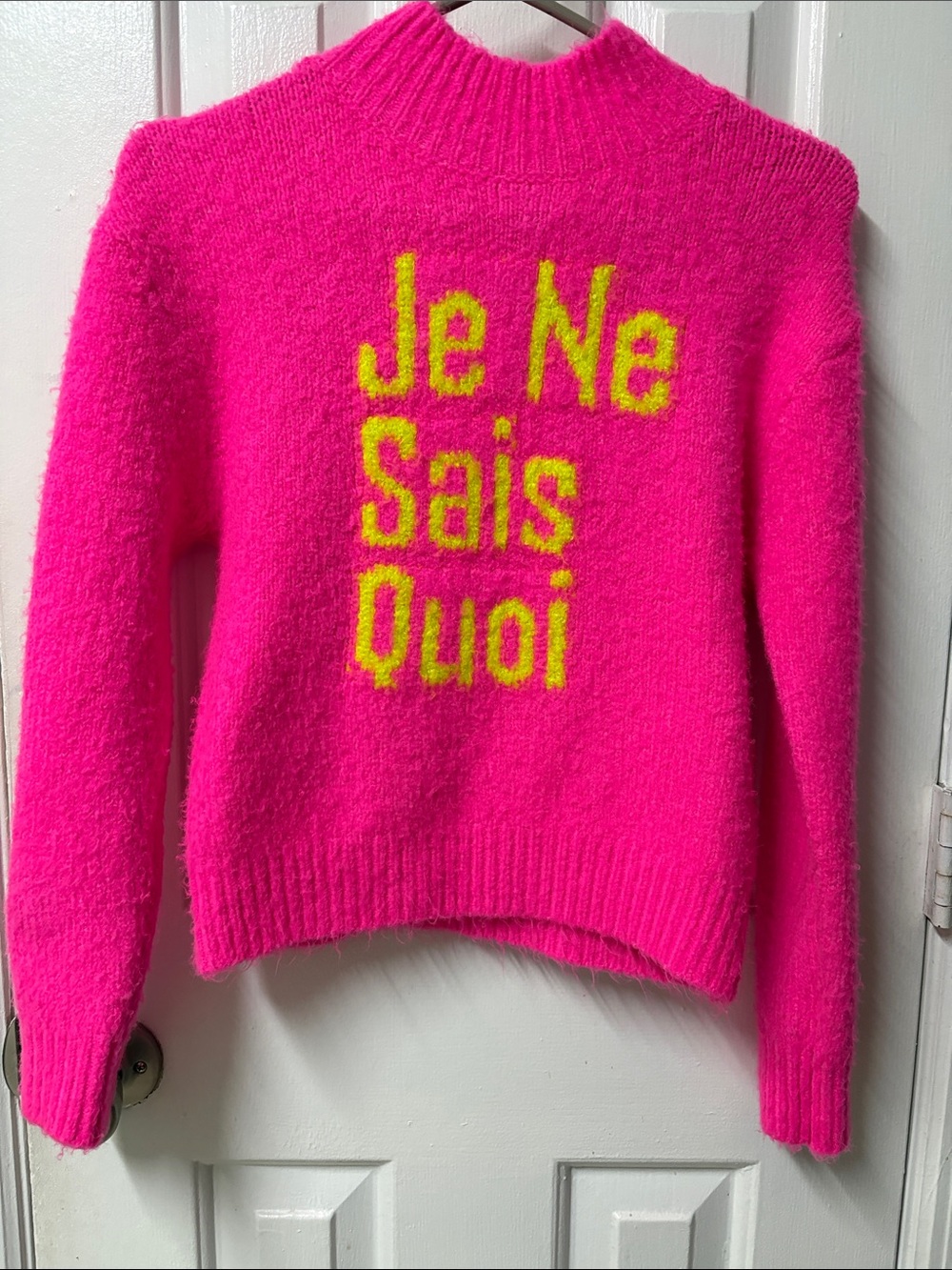 Hot Pink 'Je Ne Sais Quoi' Women's Sweater